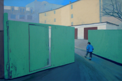 The gate to the courtyard.  Canvas, acrylic. 80 x 120 cm.  2012
