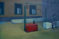 In der Dämmerung. Leinwand, Acryl. 80 x 110 cm. 2012