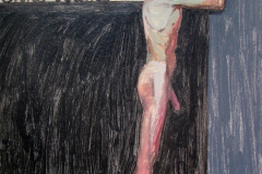 Ohne Name. Holz, Acryl. 50 x 40 cm. 2011
