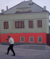 House in Elets.  Canvas, acrylic. 67 x 70 cm.  2013
