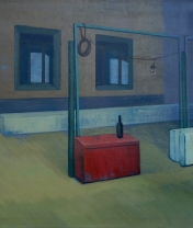 At dusk.  Canvas, acrylic. 80 x 110 cm.  2012