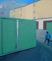 The gate to the courtyard.  Canvas, acrylic. 80 x 120 cm.  2012