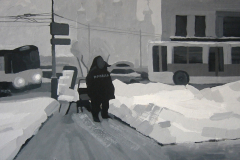 Продавщица газет. 2005