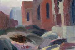 Развалины Архангельской церкви в Ельце.  2016