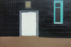 Белая дверь.  Холст, масло.  18 х 24 см. 2020   Коллекция Московского музея современного искусства MMOMA