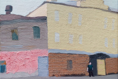 Gasse mit Ladeneingang. 2024